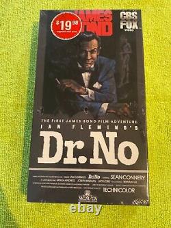 James Bond 007 VHS CBS Factory Sealed Dr. No 1984 Sean Connery