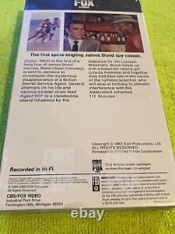 James Bond 007 VHS CBS Factory Sealed Dr. No 1984 Sean Connery