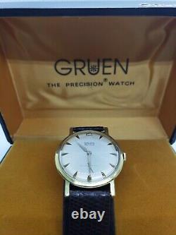 James Bond 007 Vintage Gruen Precision Cal 510 Sean Connery Pristine Dial IN BOX