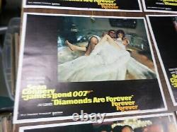 James Bond 007-diamonds Are Forever, Movie Lobby Cards, Original, Sean Connery, 1971