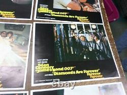 James Bond 007-diamonds Are Forever, Movie Lobby Cards, Original, Sean Connery, 1971