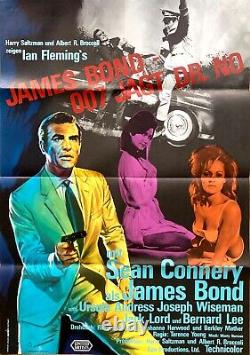 James Bond 007 jagt Dr. No 1st rel. EA German movie poster A1 Sean Connery Degen