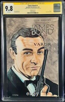 James Bond #1 Cgc Ss 9.8 Sean Connery Original Art Sketch 007 Spy Goldfinger