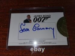 James Bond 2017 Final Edition Sean Connery Cut Autograph Signed 007 RARE
