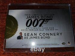 James Bond 2017 Final Edition Sean Connery Cut Autograph Signed 007 RARE