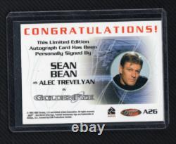 James Bond 40th Ann. Expansion Autograph Auto A26 Sean Bean as Alec Trevelyan