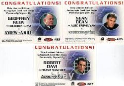 James Bond 40th Anniversary Expansion Autograph Card Set Sean Bean, Davi, Keen