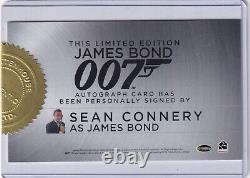 James Bond Archives 2017 Final Edition Sean Connery Cut Autograph 007 James Bond