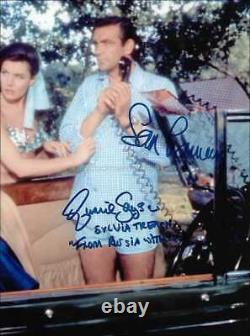 James Bond Autographs Sean Connery & Eunice Gayson Hand Signed 10x8 Photo