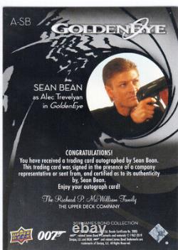 James Bond Collection Autograph Auto -SB Sean Bean as Alec Trevelyan Goldeneye
