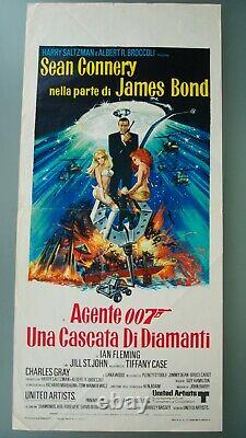 James Bond DIAMONDS ARE FOREVER Poster Authentic 1971 SEAN CONNERY