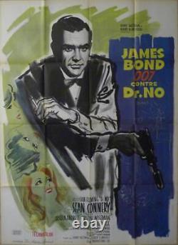 James Bond Dr. No 007 / Sean Connery Rare Original Large French Movie Poster