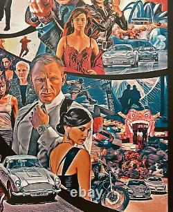 James Bond Goldfinger Goldeneye Casino Royale Print Poster Mondo Sean Longmore
