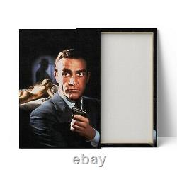 James Bond Goldfinger Sean Connery Canvas Print Poster Painting Wall Art Decor