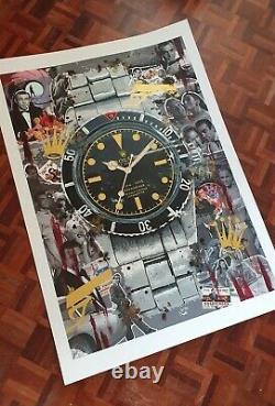 James Bond Rolex Submariner print Watch Wall Art Artwork poster Sean Connery