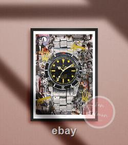 James Bond Rolex Submariner print Watch Wall Art Artwork poster Sean Connery