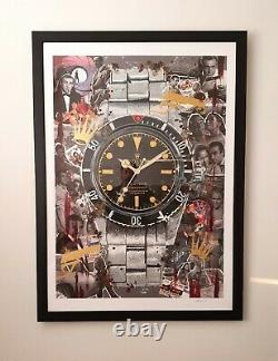 James Bond Rolex Submariner print Watch Wall Art Artwork poster Sean Connery