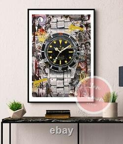 James Bond Rolex Submariner print Watch Wall Art Artwork poster Sean Connery