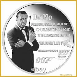 James Bond Sean Connery 1 oz silver coin Tuvalu 2021