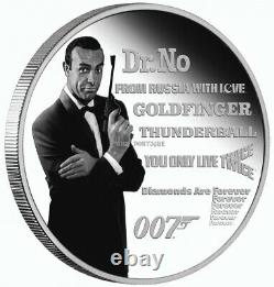 James Bond Sean Connery 1 oz silver coin Tuvalu 2021