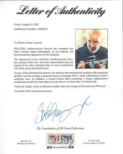 James Bond Sean Connery autographed 8x10 photo PSA DNA Letter Certified