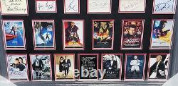 James Bond Signed Autographed Cuts Framed Collage Sean Connery Craig JSA XX76521