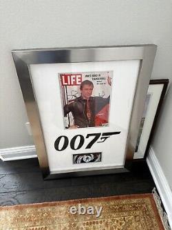 James Bond Signed Collection LIFE Magazine All 007's Custom Frame COA