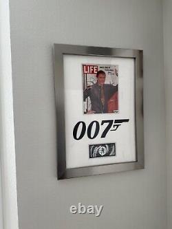 James Bond Signed Collection LIFE Magazine All 007's Custom Frame COA