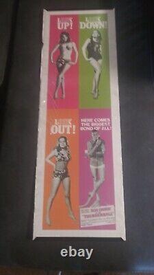 James Bond Thunderball 1965 Movie Poster. 12x36