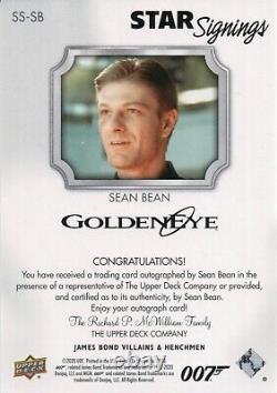 James Bond Villains & Henchman, Sean Bean (Alec Trevelyan) Autograph Card SS-SB