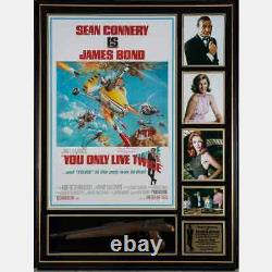 James Bond You Only Live Twice Poster Autographed Sean Connery Movie Prop 2 COAs