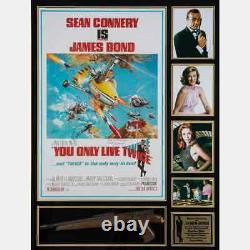 James Bond You Only Live Twice Poster Autographed Sean Connery Movie Prop 2 COAs