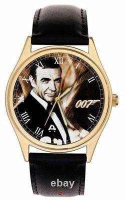 Klassische James Bond 007 Original Sean Connery Kunst Sammler Messing Armbanduhr