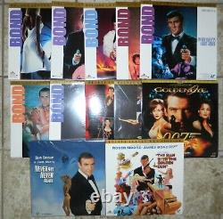 Lot of 12 JAMES BOND Collection LASERDISCS Sean Connery 007 Man With Golden Gun