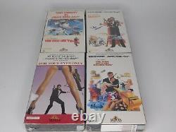 Lot of 12 Sealed VHS Tapes James Bond Movies Connery Lazenby Moore MGM/UA
