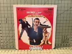 Lot of 14 James Bond VINTAGE Videodisc CED OUT OF PRINT HARD TO FIND VG+'62-'85