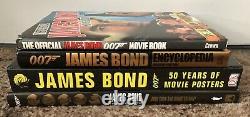 Lot of 4 James Bond Movie Books Large Coffee Table Hardcovers Sean Connery et al