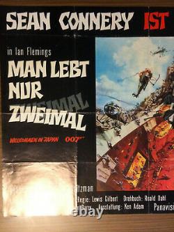 MAN LEBT NUR ZWEIMAL Movie Poster / Filmplakat James Bond Sean Connery 007 EA