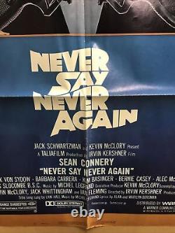 NEVER SAY NEVER AGAIN JAMES BOND 007 1983 Sean Connery Movie Poster 41x27
