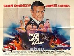 Never Say Never Again Original 30x40 British Quad Poster James Bond Sean Connery