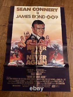 Never Say Never Again Original Rare Movie Poster Sean Connery James Bond