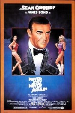 Never Say Never Again Original Rolled 27x41 Movie Poster James Bond Sean Connery