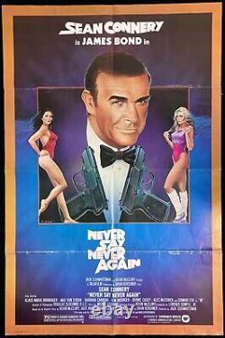 Never Say Never Again Original US One Sheet Movie Poster Sean Connery James Bond