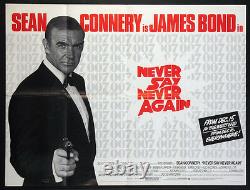 Never Say Never Again Sean Connery James Bond 1983 British Quad Very Fine
