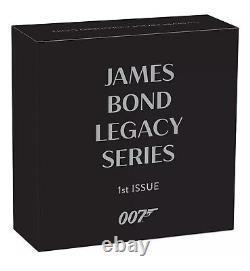 New 2021 James Bond Sean Connery 007 Legacy Series 1 oz Silver Proof Colored OGP