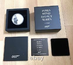 New 2021 James Bond Sean Connery 007 Legacy Series 1 oz Silver Proof Colored OGP