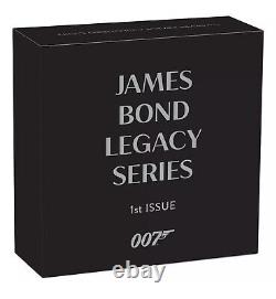 New 2021 James Bond Sean Connery 007 Legacy Series 1 oz Silver Proof First Coin