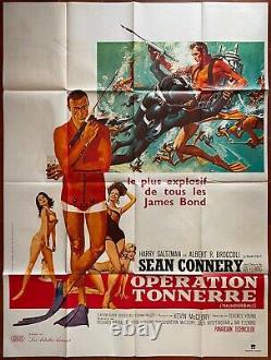 Operation Thunderball James Bond Sean Connery R120x160cm 70's