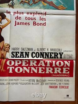 Operation Thunderball James Bond Sean Connery R120x160cm 70's