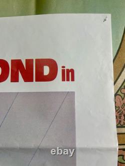Original 1983 James Bond NEVER SAY NEVER AGAIN UK Quad Movie Poster Sean Connery